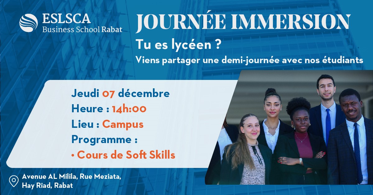 Journée Immersion – Jeudi 07 Décembre 2023