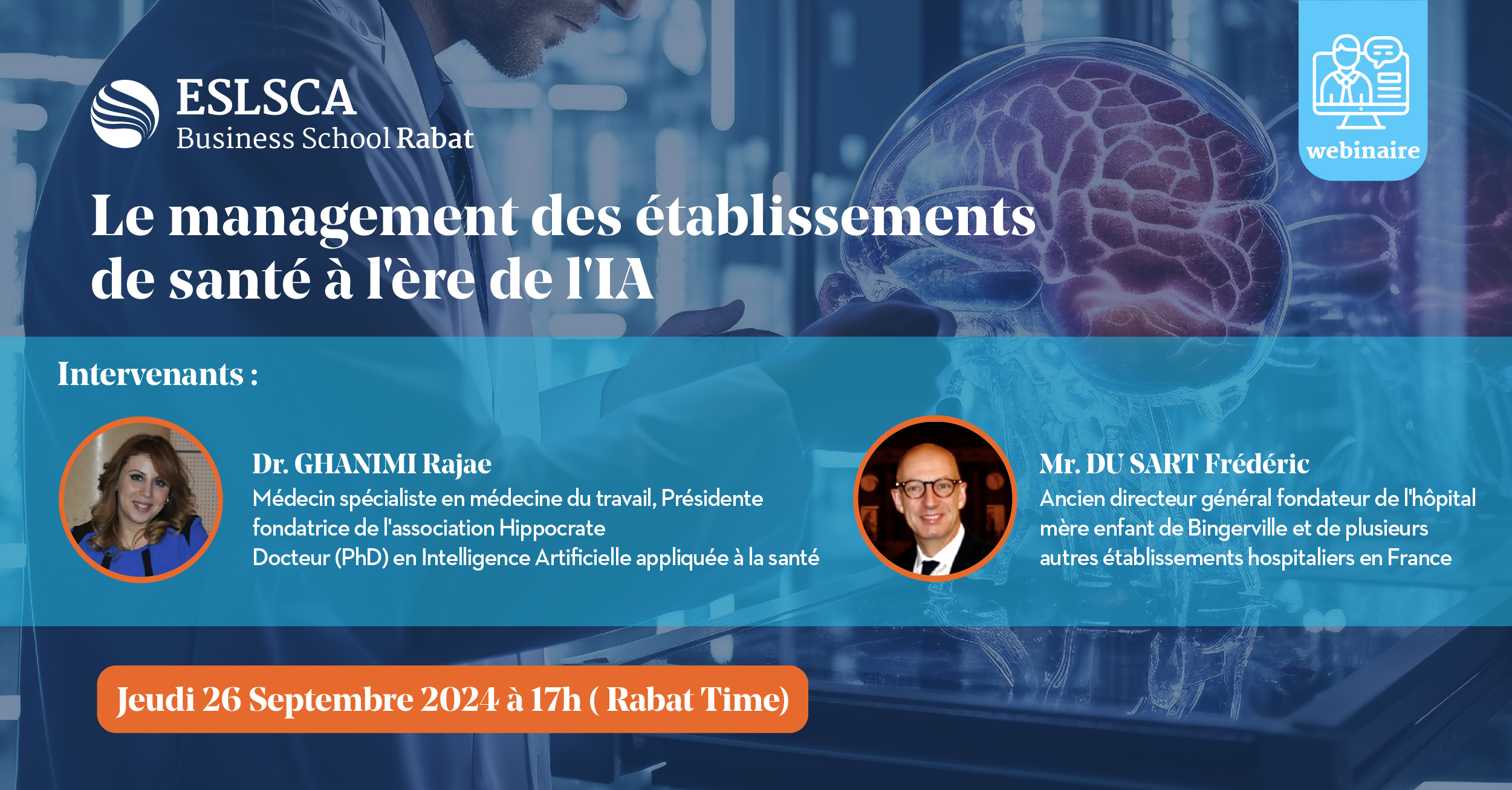 Webinaire : Le management des établissements de santé à l'ère de l'IA 