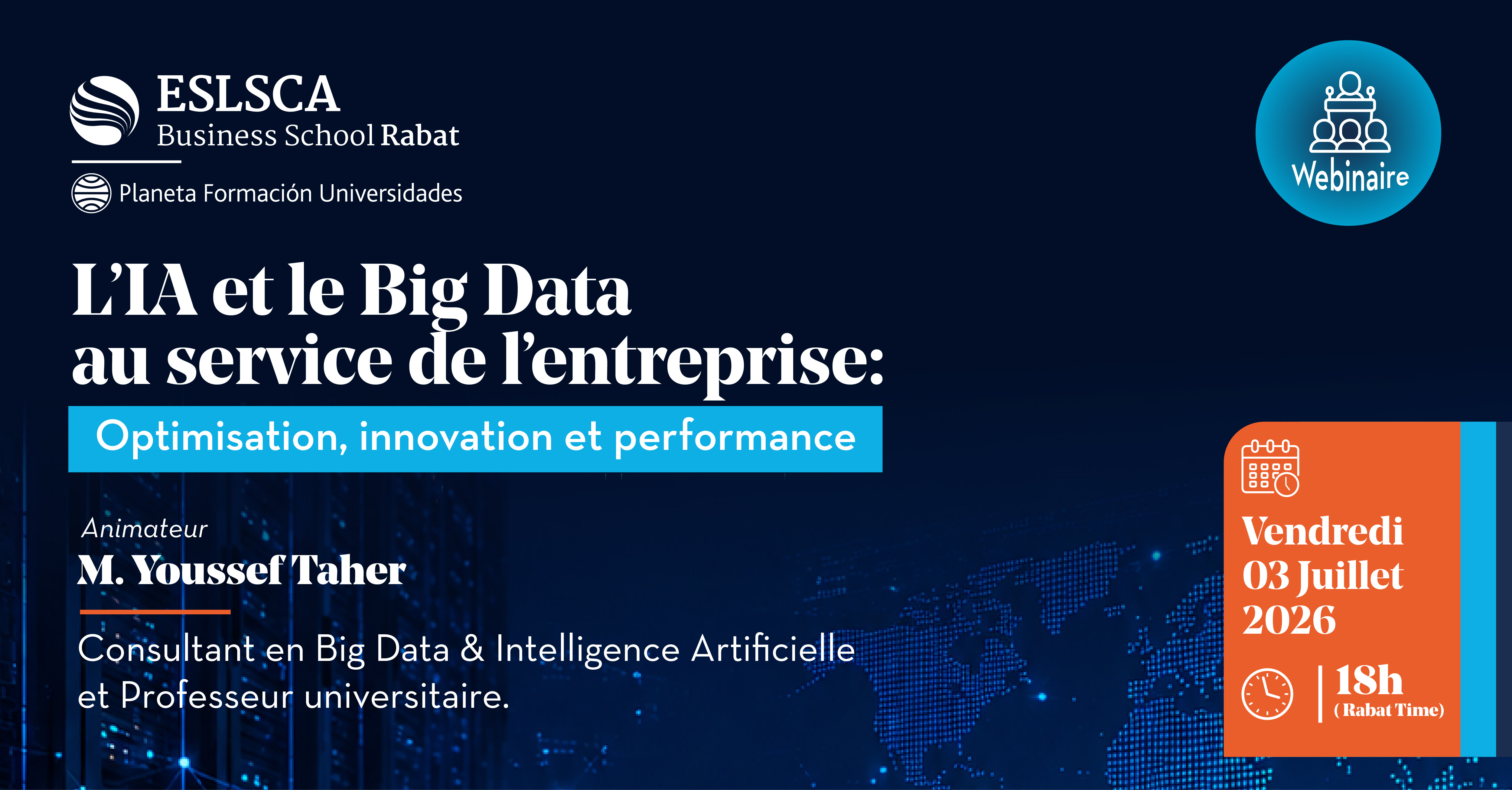  Webinaire – l’IA et le Big Data au service de l’entreprise : Optimisation, Innovation et performance