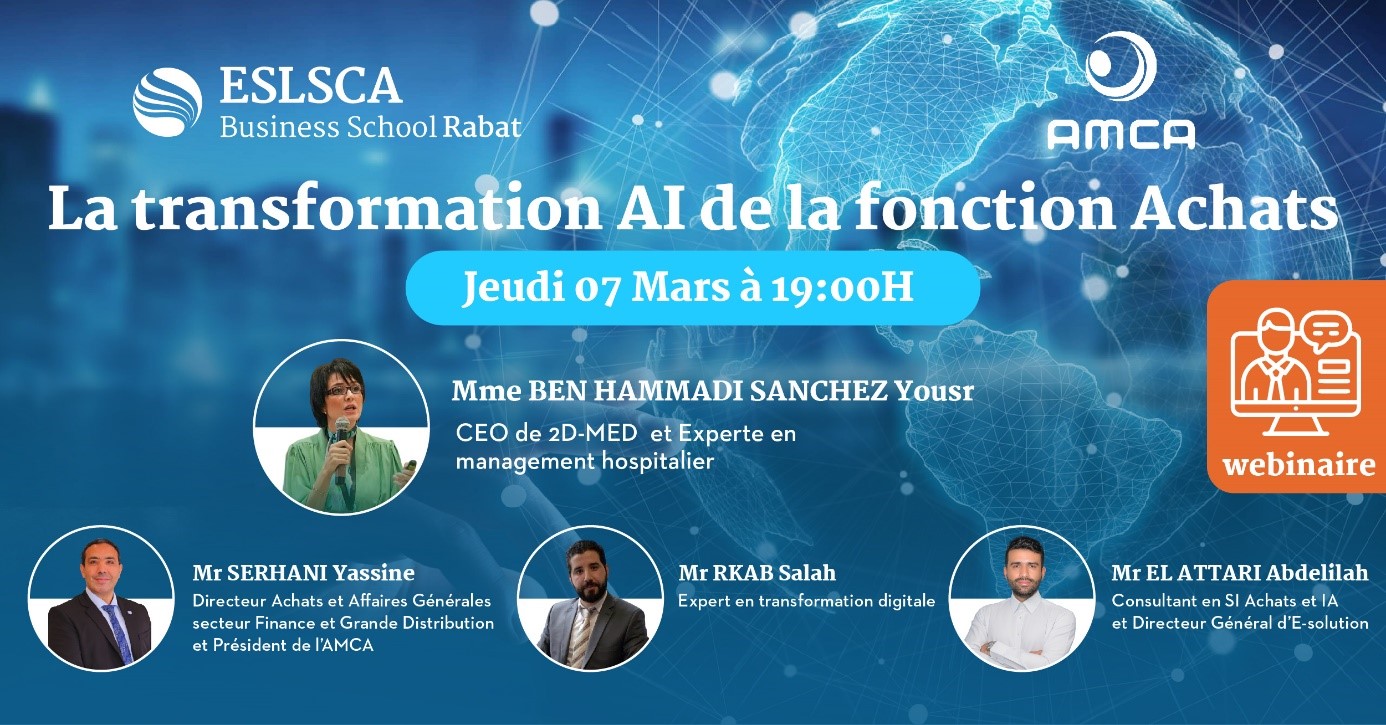 Webinaire – La transformation AI de la fonction Achats- Jeudi 07 Mars 2024