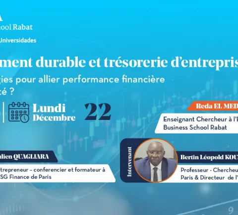 Webinaire – Investissement durable et trésorerie d’entreprise