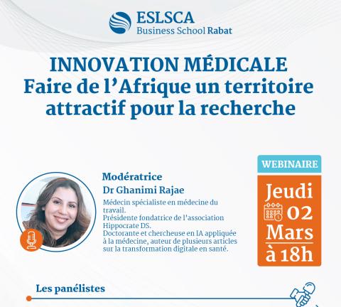 Webinaire - Innovation médicale : Faire de l’Afrique un territoire attractif pour la recherche