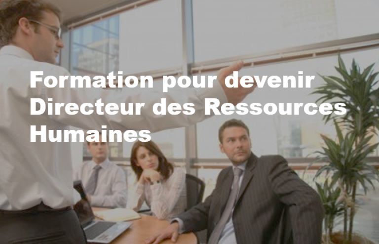 Formation pour devenir Directeur des Ressources Humaines