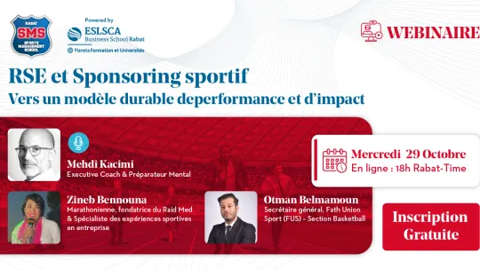 Webinaire : RSE et Sponsoring Sportif : Vers un modèle durable de performance et d'impact