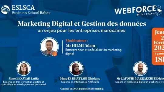 Conférence- Marketing Digital & Gestion des données : un enjeu pour les entreprises marocaines- Jeudi 29 Février 2024