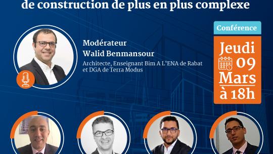Conférence: BIM pour maitriser des projets de construction de plus en plus complexe