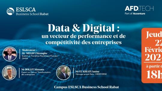 Conférence – Data & Digital : Un vecteur de performance et de compétitivité des entreprises- Jeudi 22 Février 2024