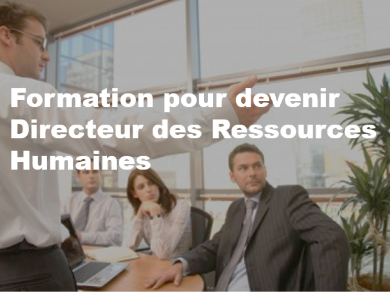 Formation pour devenir Directeur des Ressources Humaines