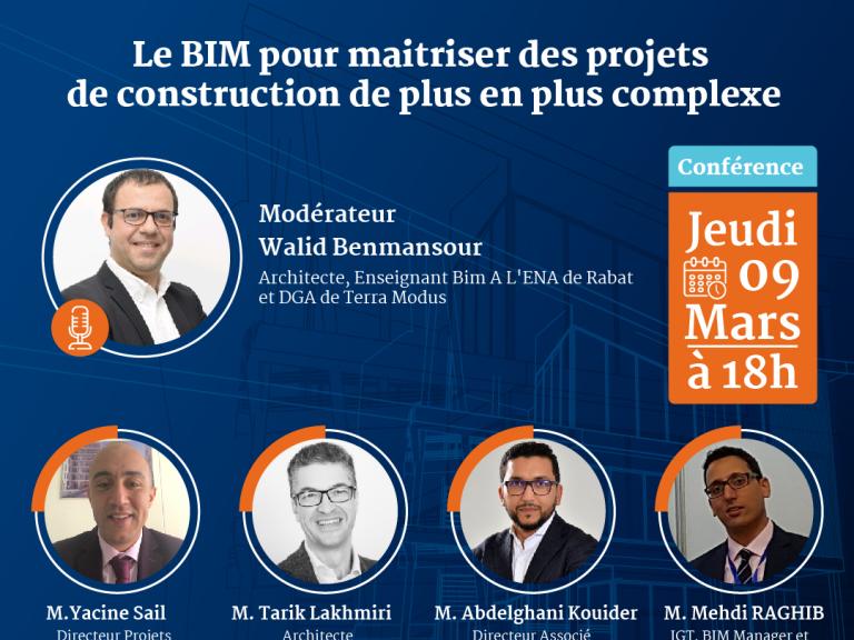 Conférence: BIM pour maitriser des projets de construction de plus en plus complexe